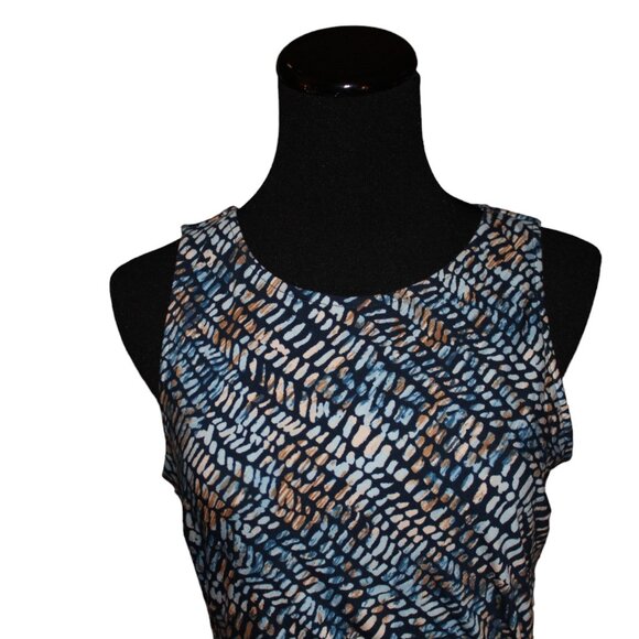 SALE! NIC+ZOE Raindrops Waterdrops Twisted Ruched Lined Dress S Small NWOT's - Picture 4 of 9